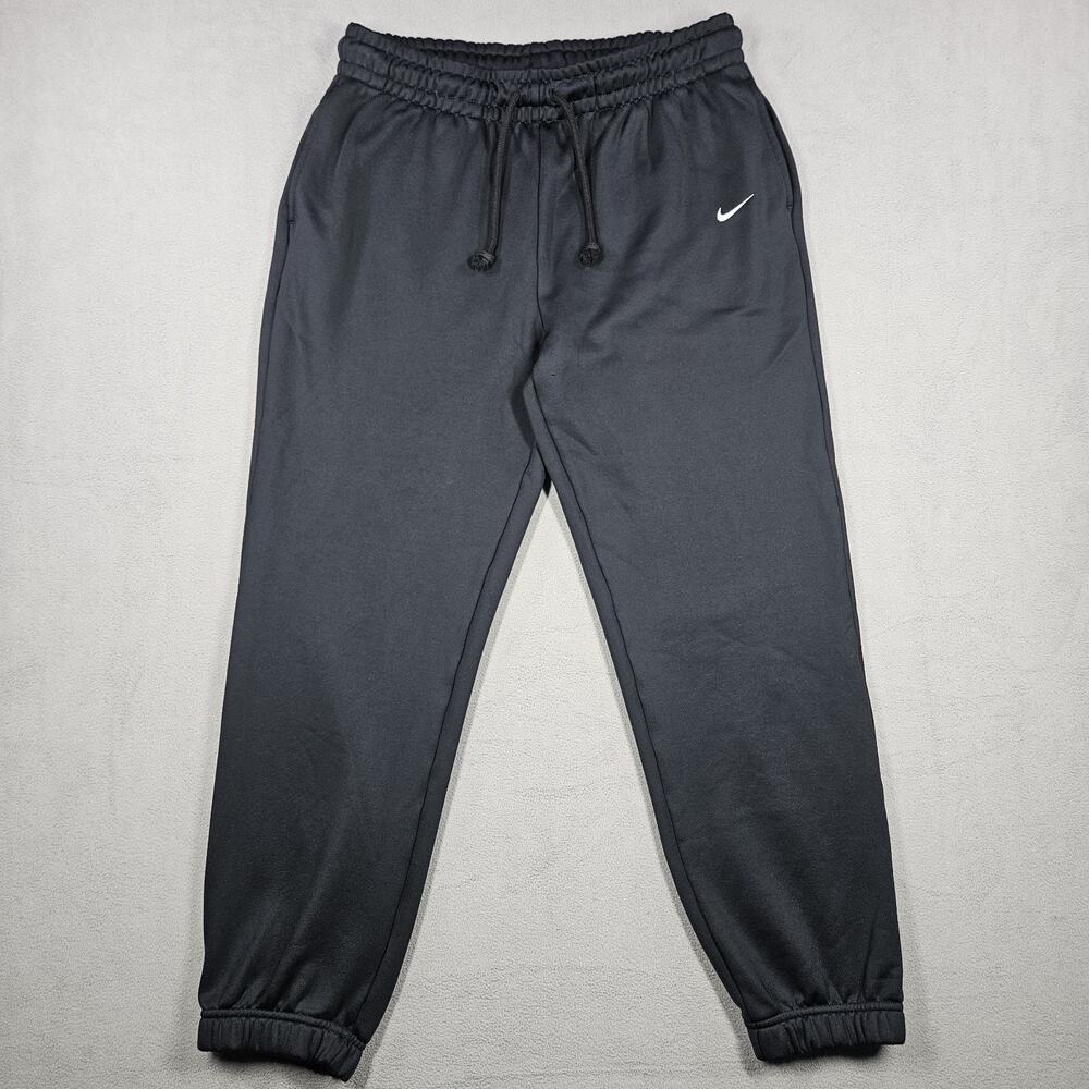 Nike Sweatpants Womens Medium‎ Black Fleece Training Therma Fit Joggers Comfy